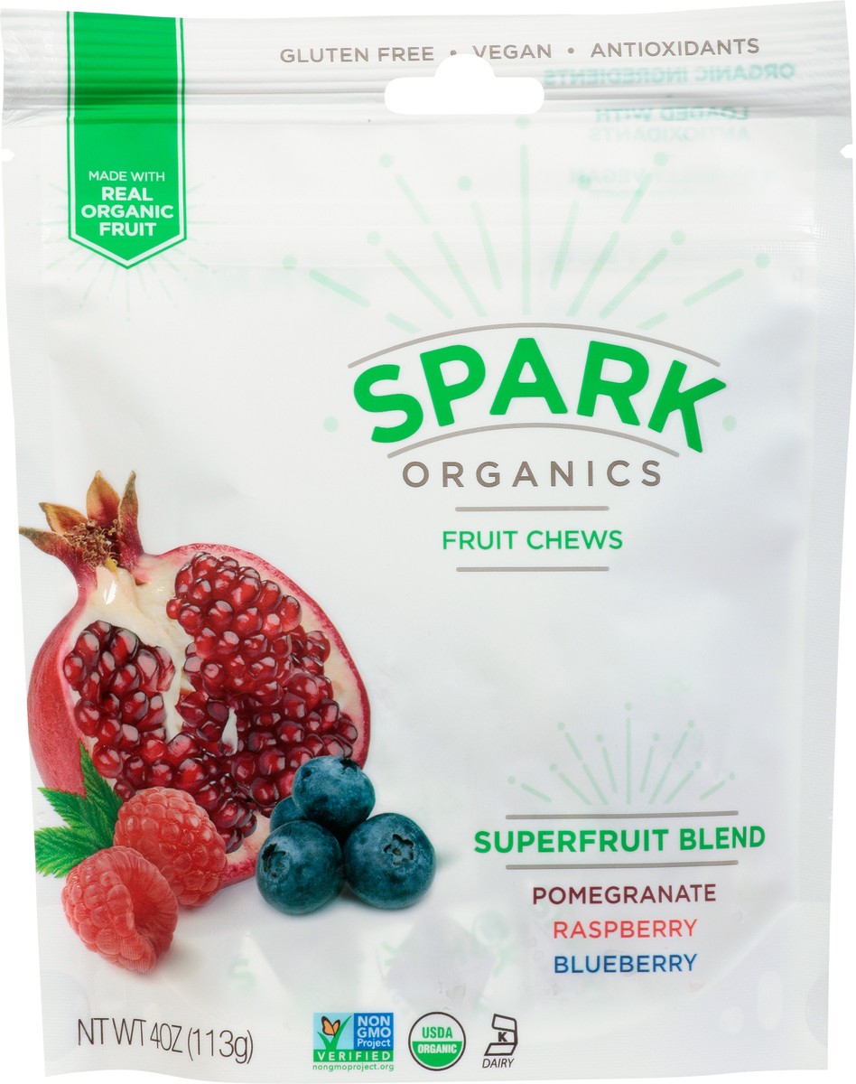 slide 7 of 9, Spark Organics Superfruit Blend Fruit Chews - 4 oz, 4 oz