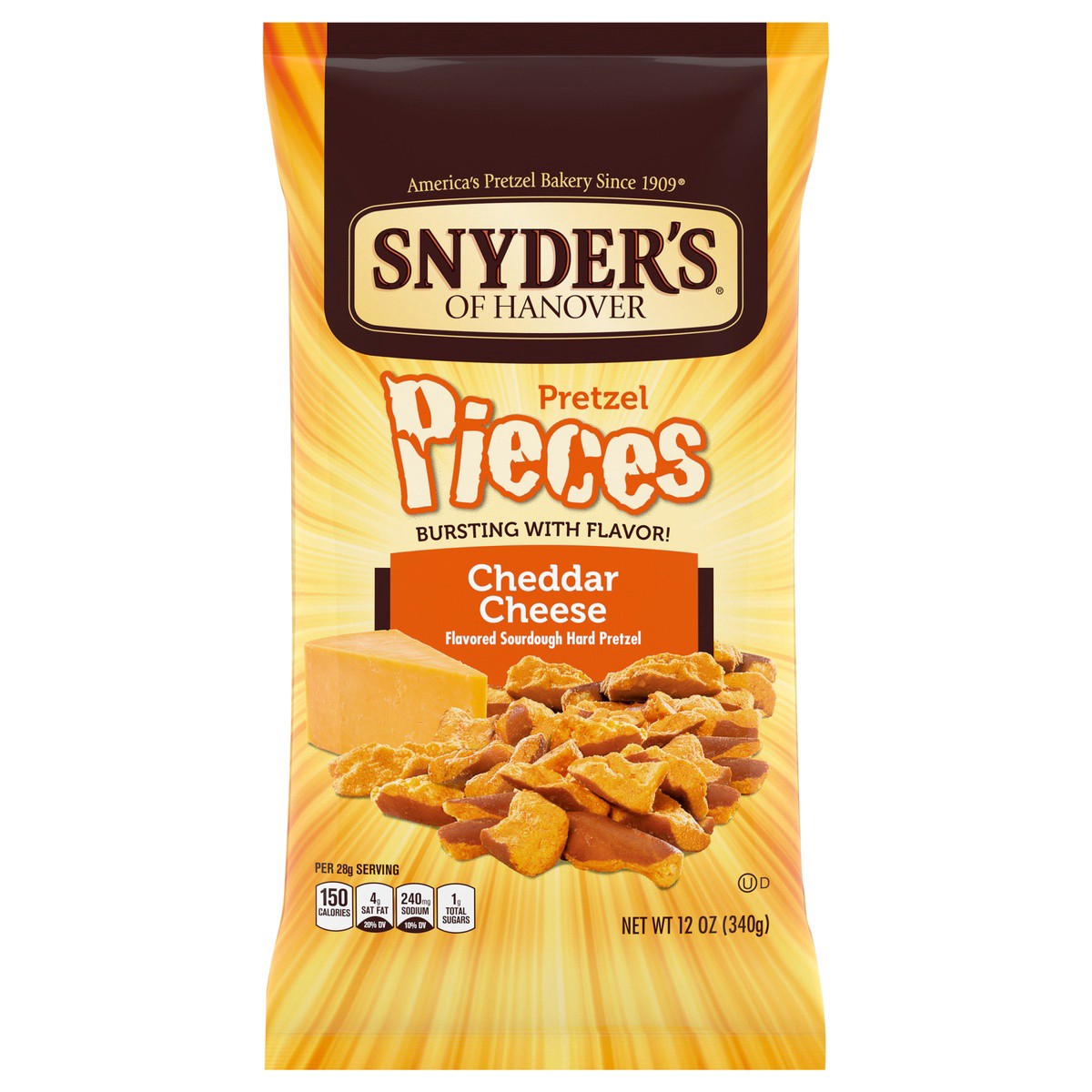 slide 1 of 5, Snyder's of Hanover Pretzel Pieces Cheddar Cheese - 11.25oz, 12 oz