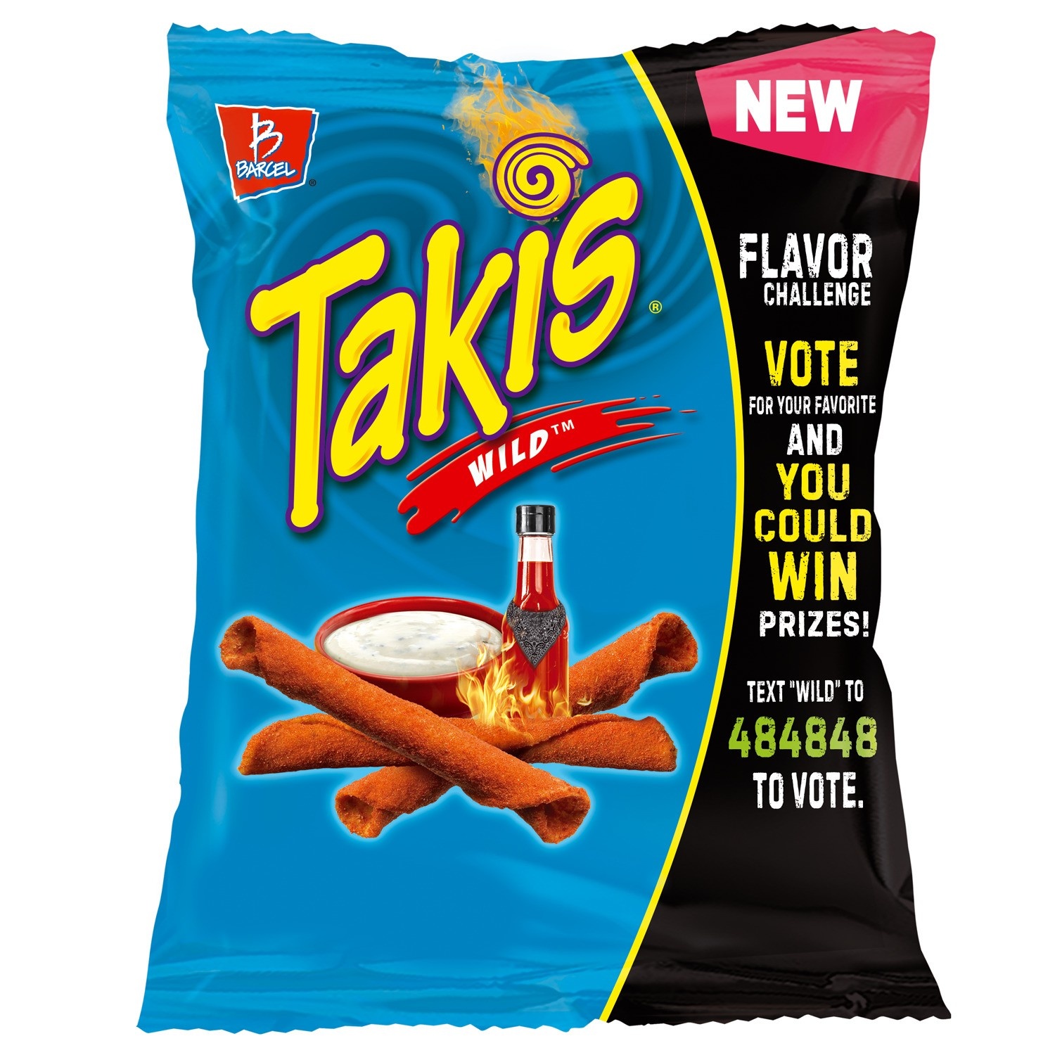 slide 1 of 1, Takis Wild Spicy Buffalo Chips, 4 oz