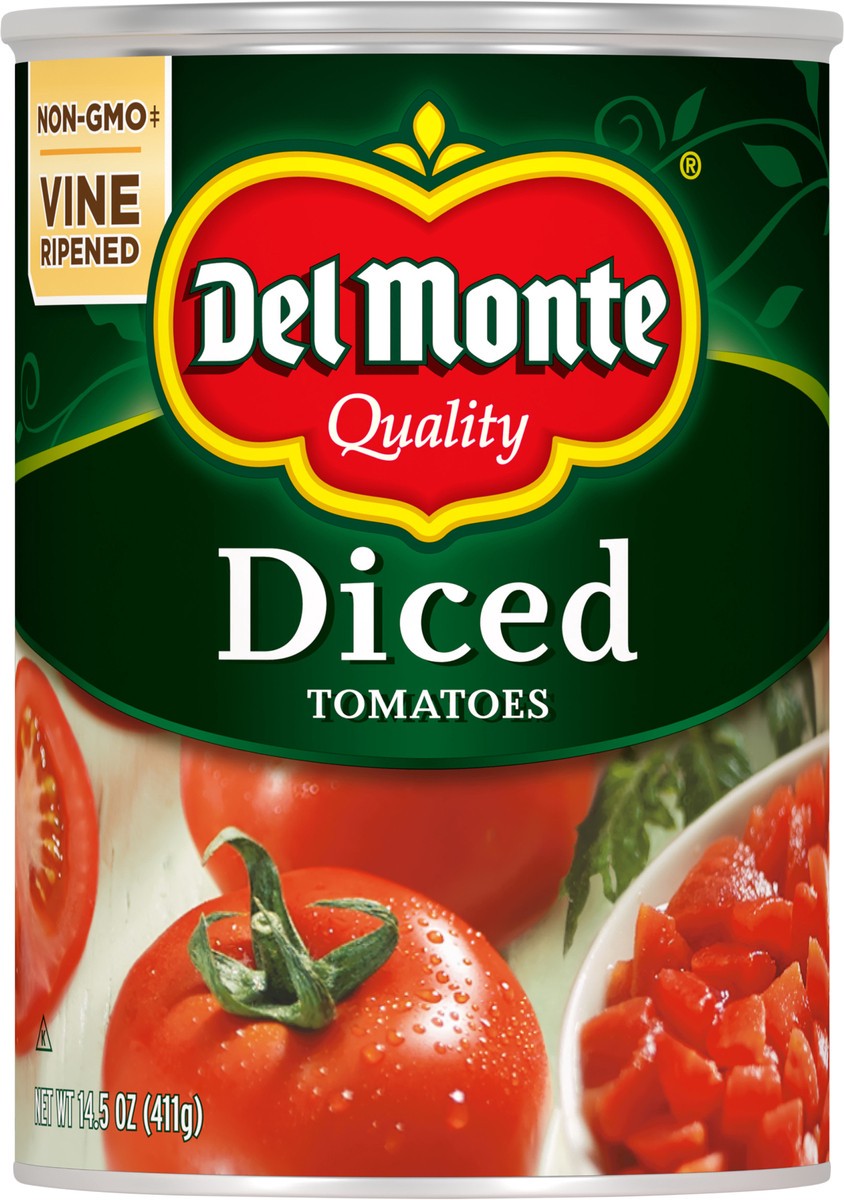 slide 10 of 10, Del Monte Tomato Peeled Diced, 14.5 oz