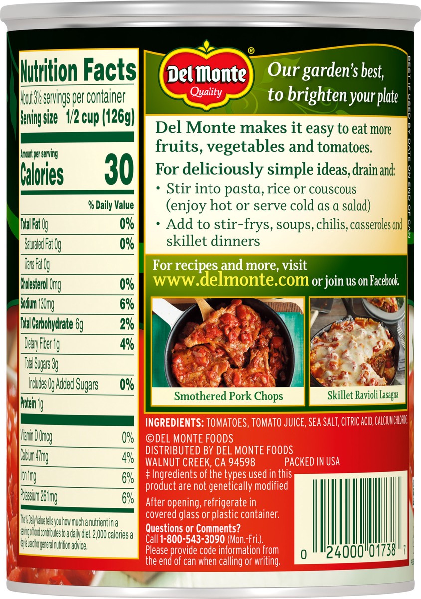 slide 9 of 10, Del Monte Tomato Peeled Diced, 14.5 oz