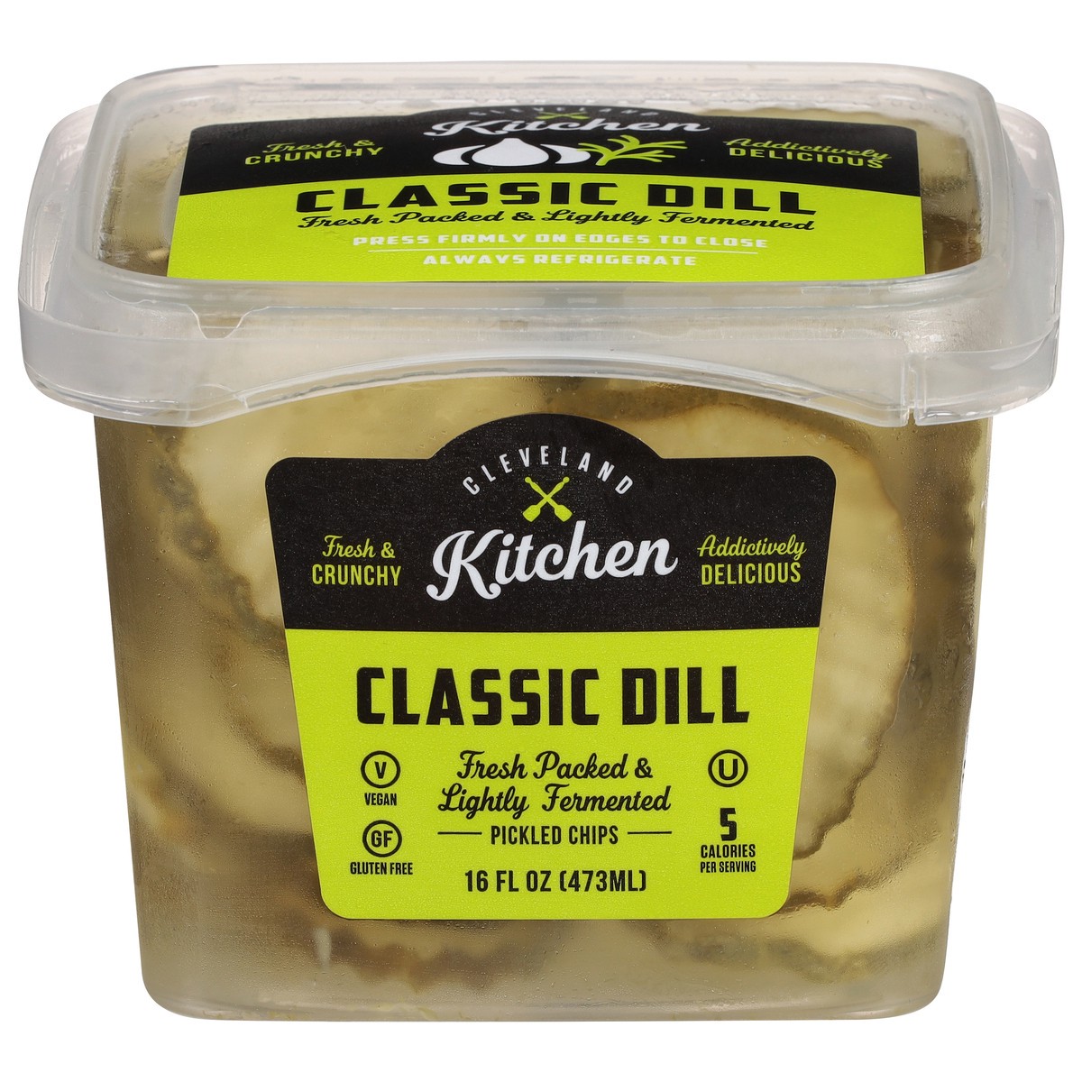 slide 13 of 13, Cleveland Kitchen Classic Dill Pickle Chips 16 fl oz, 16 fl oz