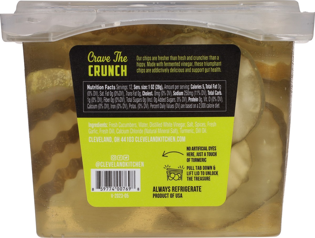 slide 7 of 13, Cleveland Kitchen Classic Dill Pickle Chips 16 fl oz, 16 fl oz