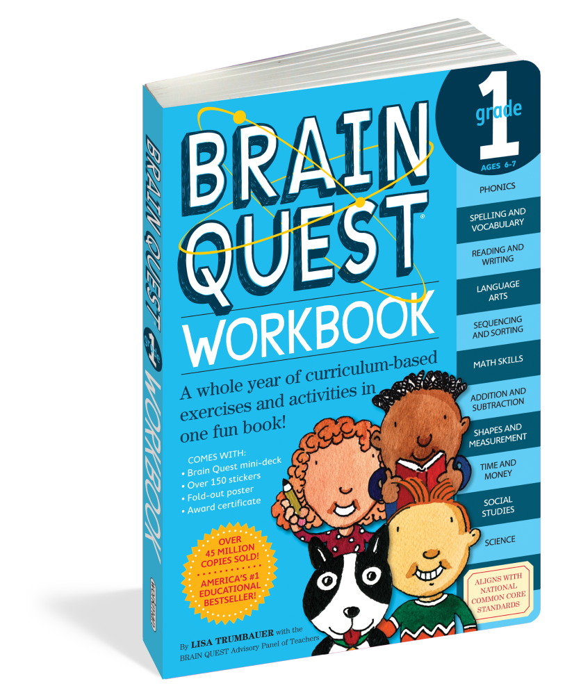 slide 1 of 1, Brain Quest Grade 1 Workbook By Brain Quest, 1 ct
