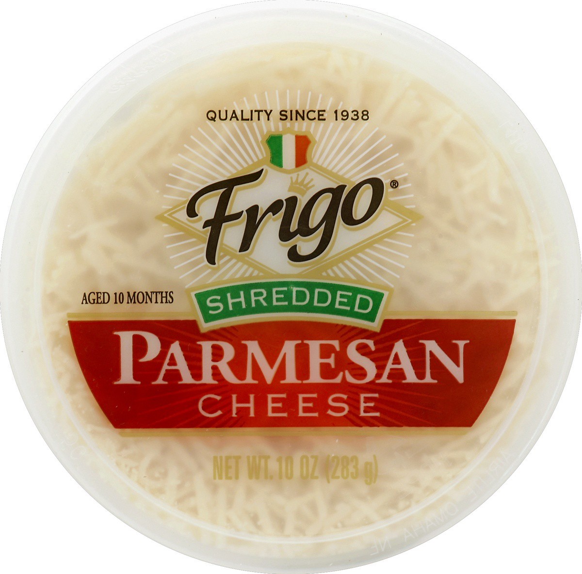 slide 3 of 3, Frigo Parmesan Shredded Cheese 10 oz, 10 oz