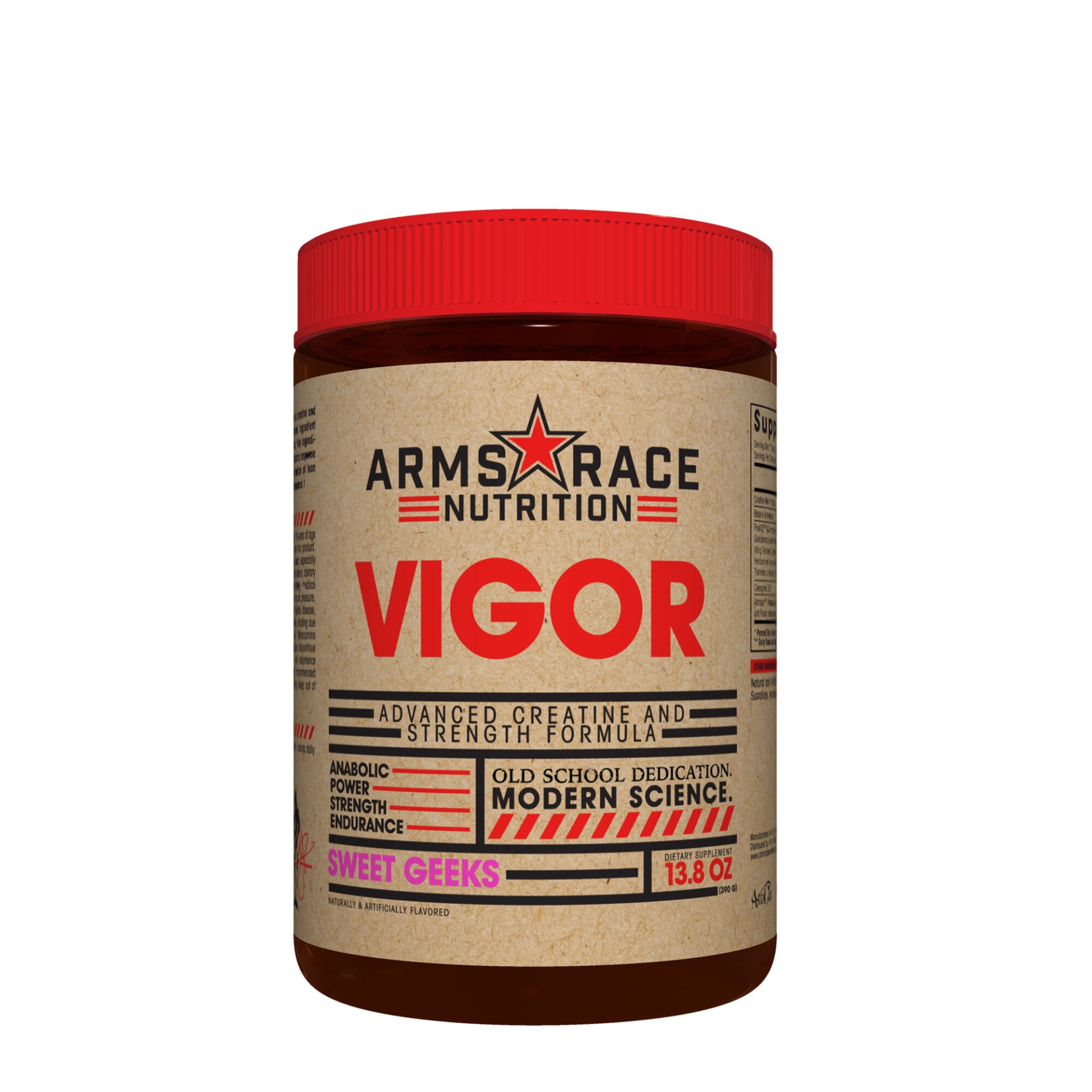 slide 1 of 1, Arms Race Nutrition Vigor - Sweet Geeks, 1 ct