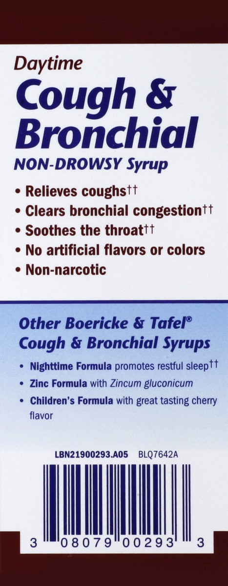 slide 2 of 5, Boericke & Tafel Daytime Cough & Bronchial Syrup Non-Drowsy Homeopathic 4 Oz. (Nature's Way Brands), 4 fl oz