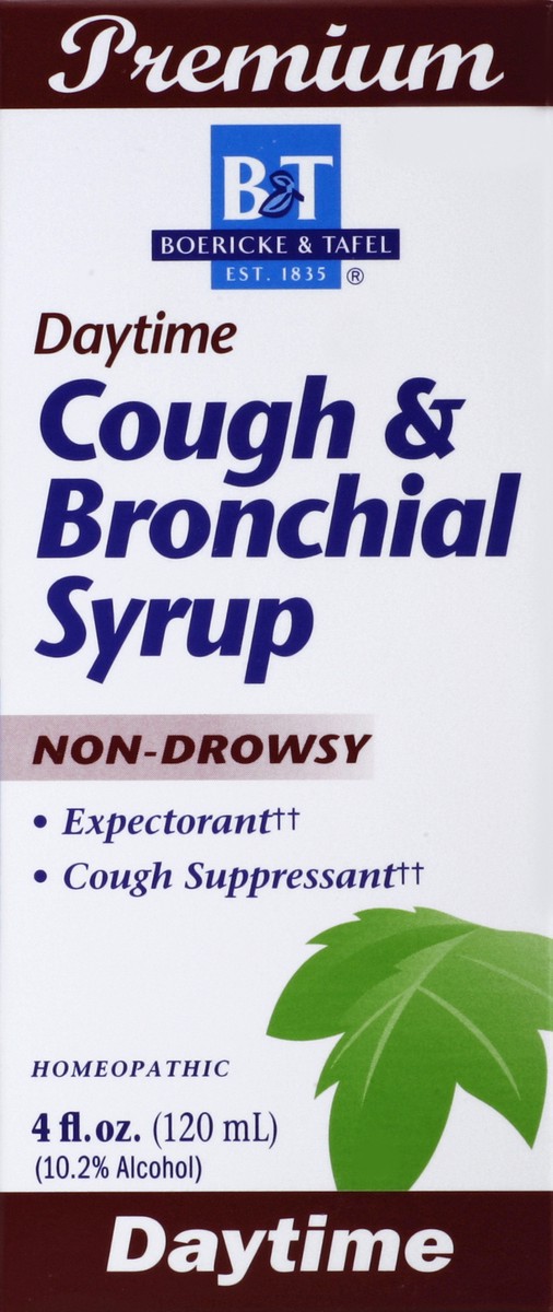 slide 3 of 5, Boericke & Tafel Daytime Cough & Bronchial Syrup Non-Drowsy Homeopathic 4 Oz. (Nature's Way Brands), 4 fl oz