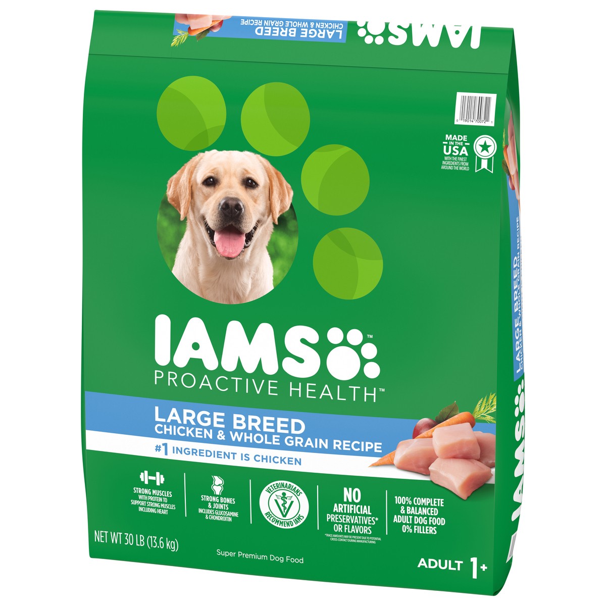 slide 2 of 16, Proactive Health Adult 1+ 100% Complete & Balanced Chicken & Whole Grain Recipe Dog Food 30 lb, 30 lb