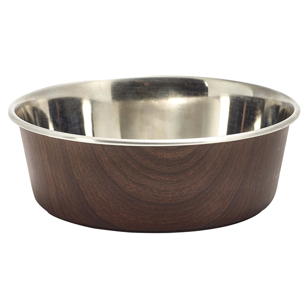 slide 1 of 1, Meijer Premium Pet Bowl, SS/WDGRN/SIL, 7 cup, 7 CUP     