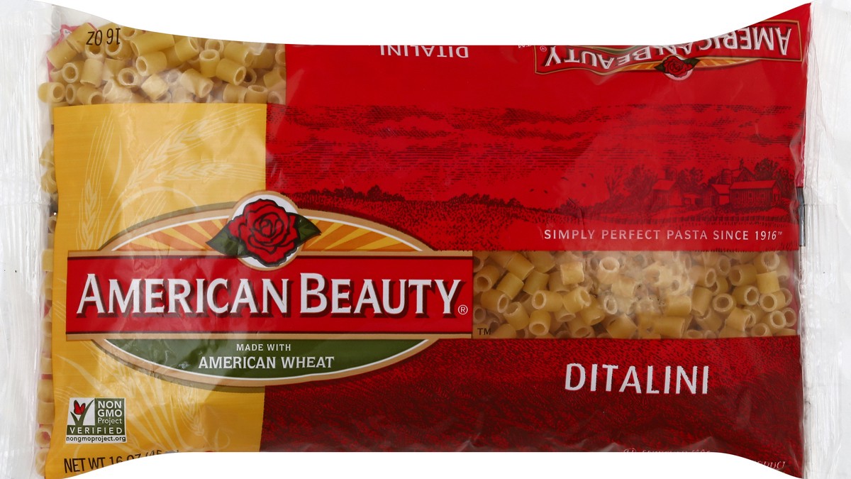 slide 1 of 6, American Beauty Ditalini Pasta Noodles, 16 oz