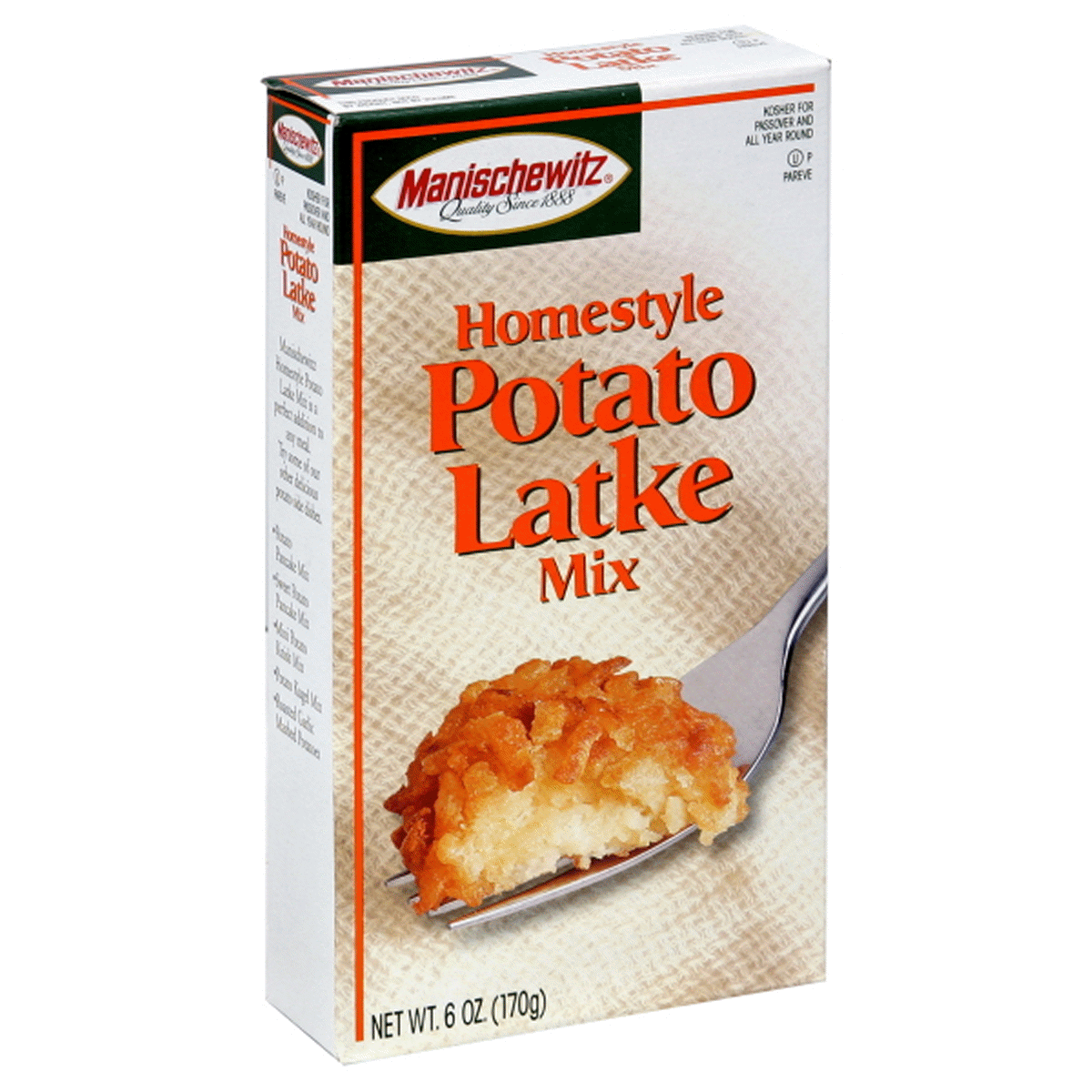 slide 1 of 1, Manischewitz Homestyle Potato Latke Mix 6 oz, 6 oz