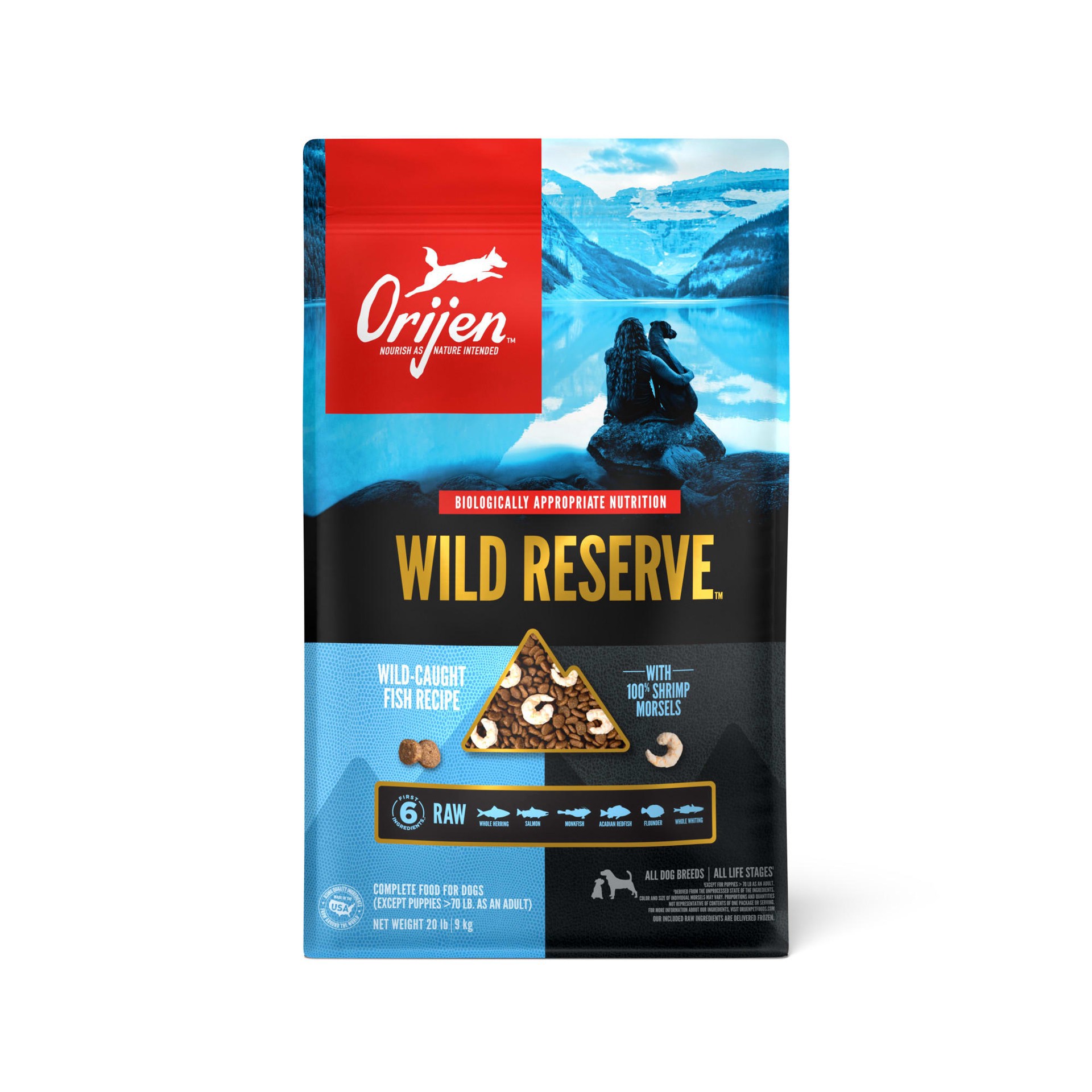 slide 1 of 1, ORIJEN Wild Reserve Dog Wild-Caught Fish Recipe 20lb, 20 lb