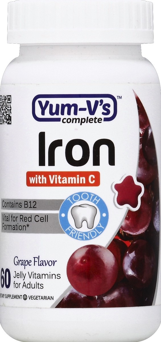 slide 2 of 2, Yum-V's Iron 60 ea, 60 ct