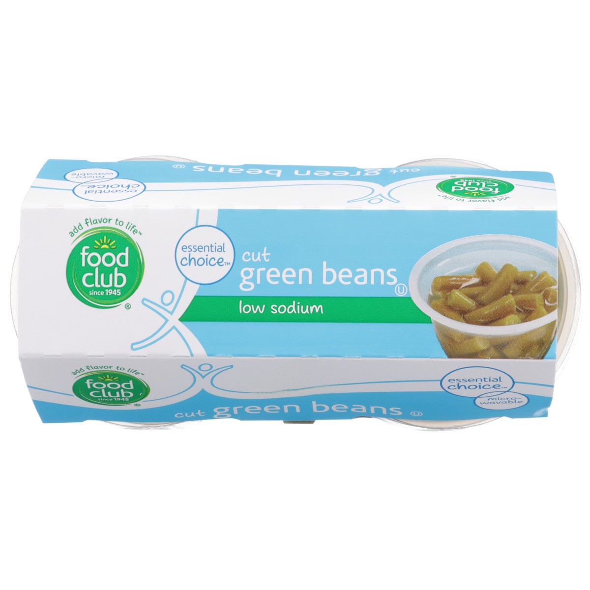 slide 7 of 9, Food Club Low Sodium Cut Green Beans, 4 ct; 4 oz