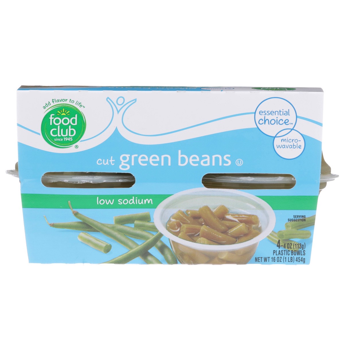 slide 6 of 9, Food Club Low Sodium Cut Green Beans, 4 ct; 4 oz