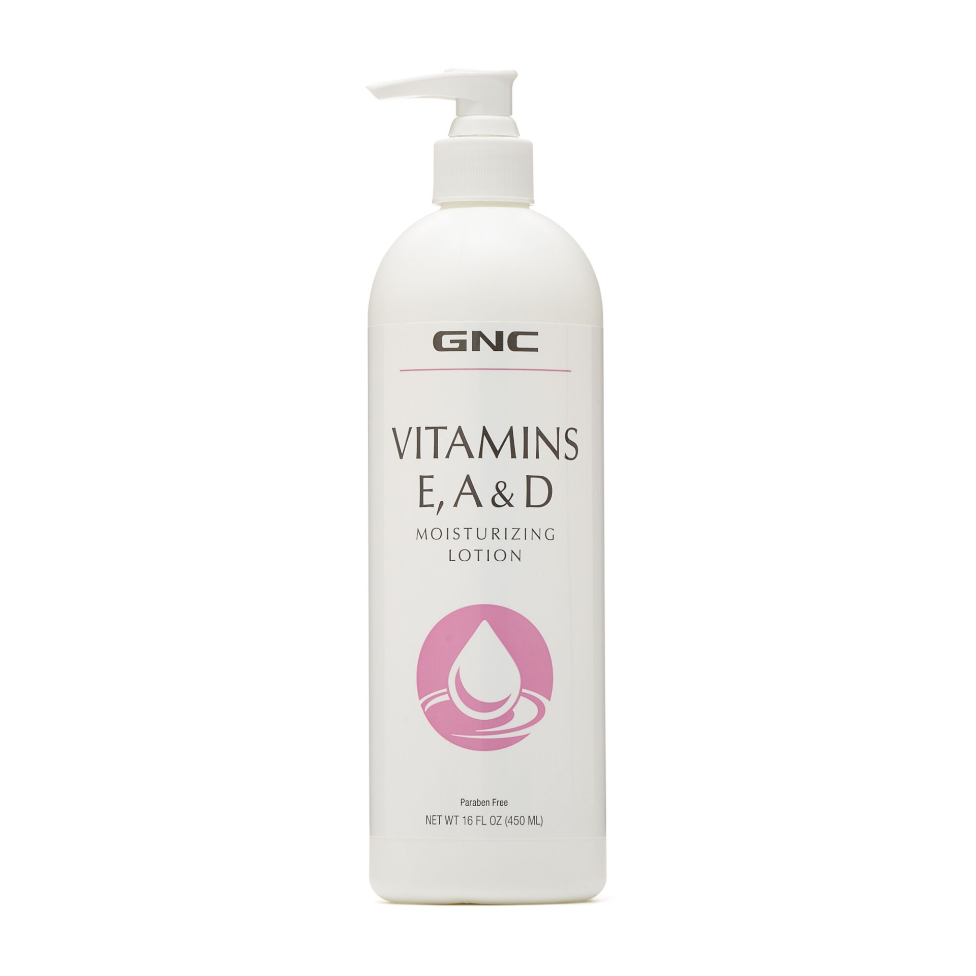 slide 1 of 1, GNC Vitamins E, A & D Moisturizing Lotion, 16 fl oz