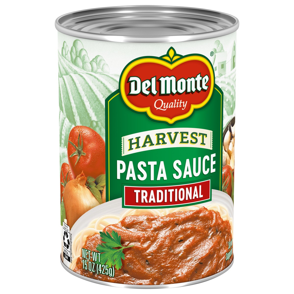 slide 2 of 4, Del Monte Harvest Traditional Pasta Sauce, 15 oz Can, 15 oz