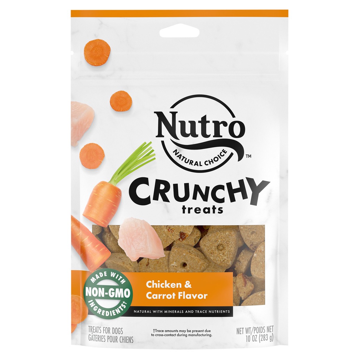 slide 3 of 7, Nutro Natural Choice Chicken & Carrot Flavor Crunchy Treats 10 oz,  