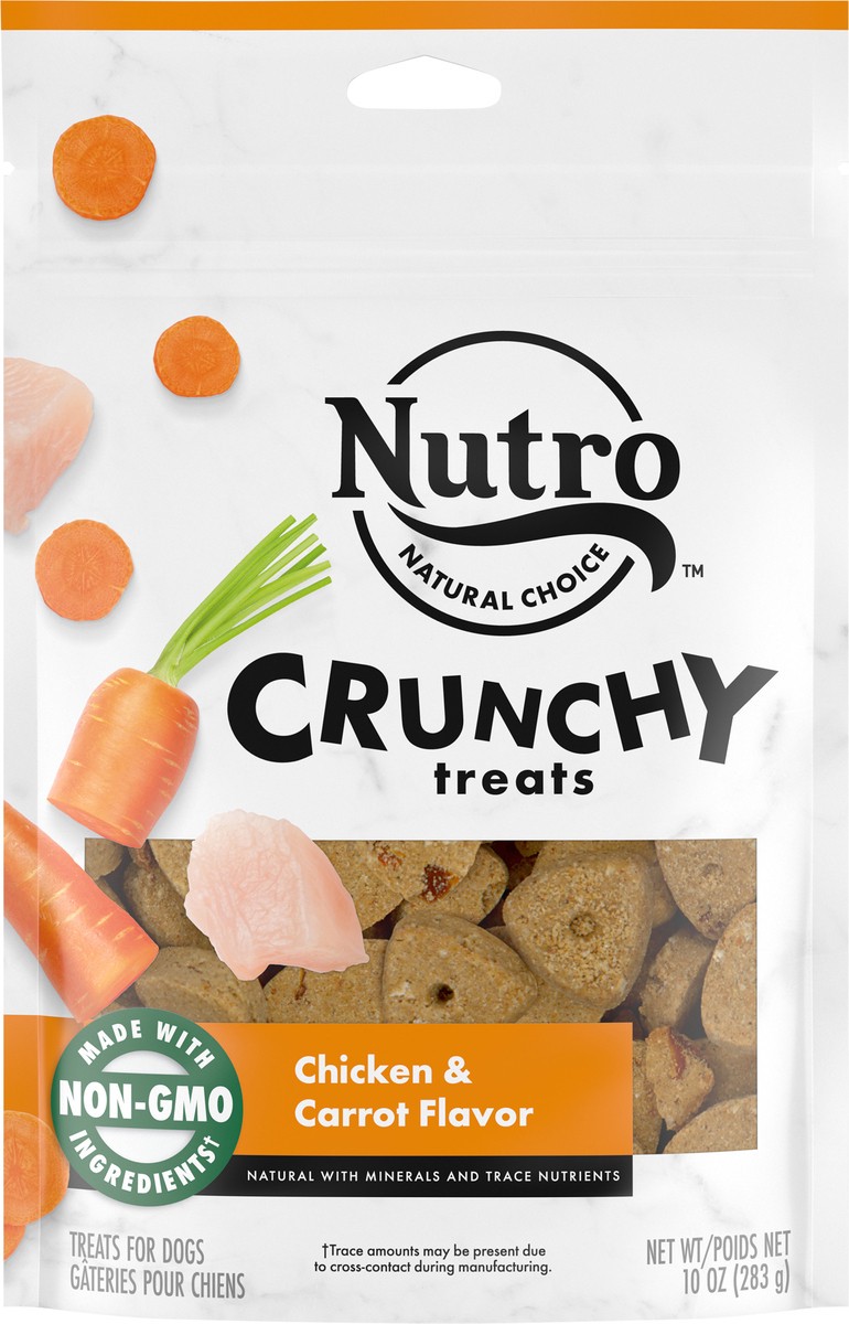 slide 4 of 7, Nutro Natural Choice Chicken & Carrot Flavor Crunchy Treats 10 oz,  