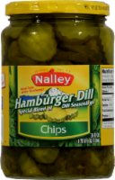 slide 1 of 1, Nalley Hamburger Dill Pickle Chips, 24 oz