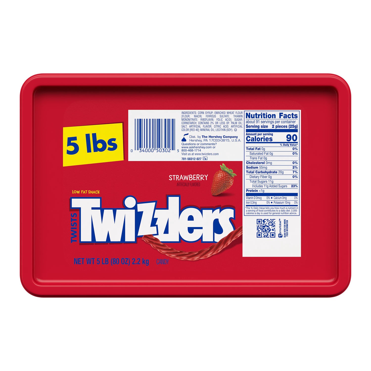 slide 6 of 8, Twizzlers Candy 80 oz, 80 oz