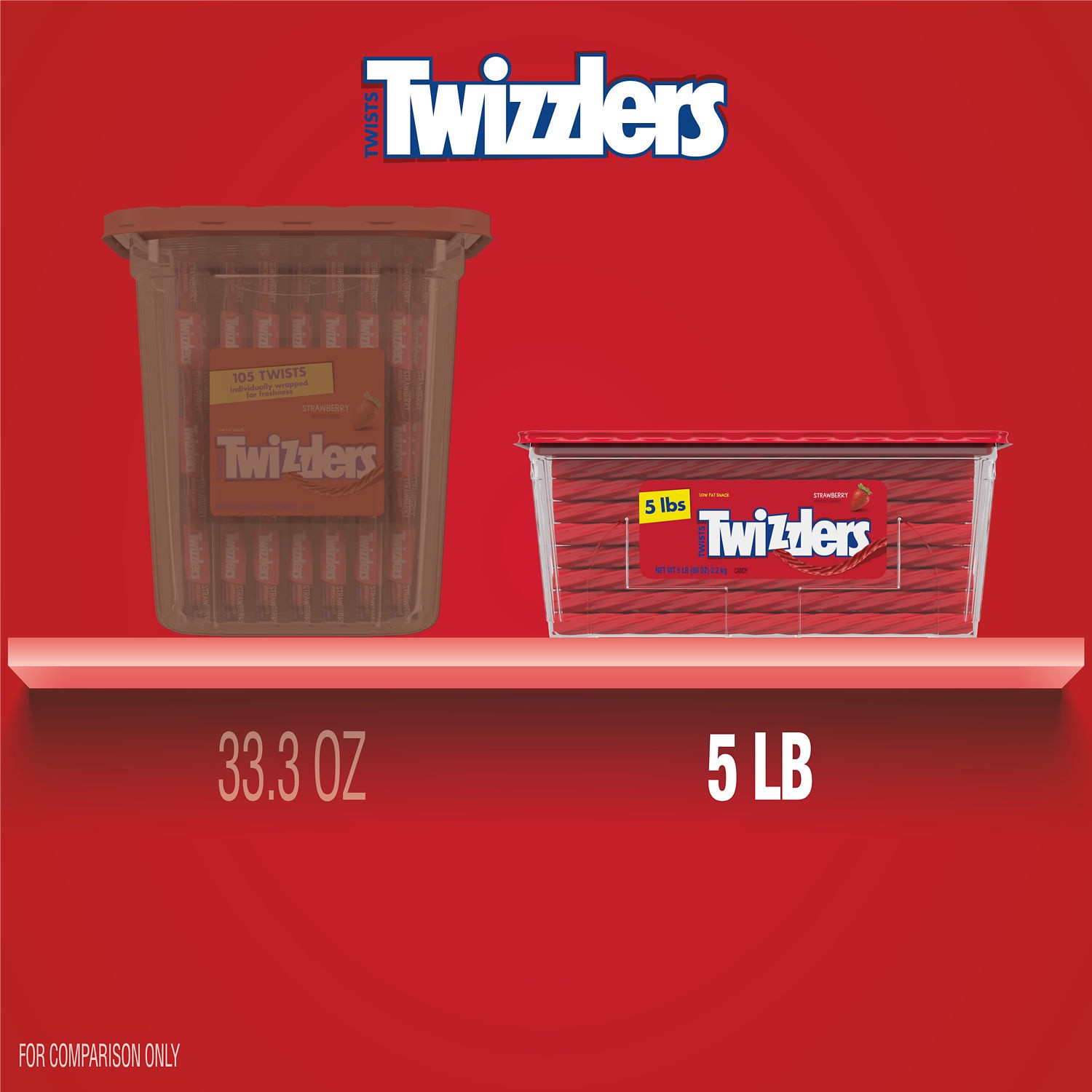 slide 2 of 8, Twizzlers Candy 80 oz, 80 oz