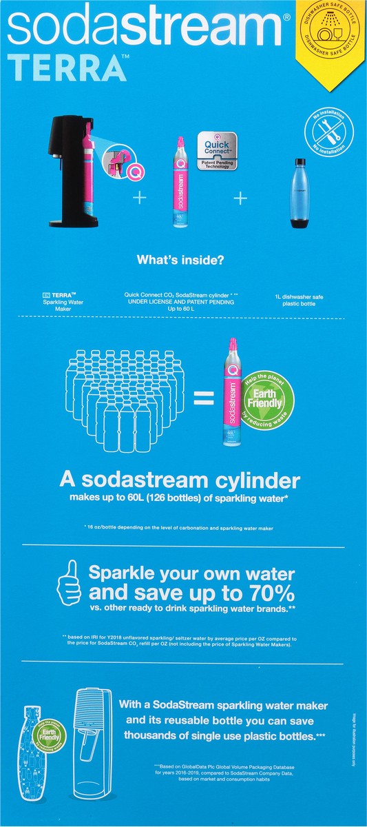 slide 2 of 9, SodaStream Terra Sparkling Water Maker 1 ea, 1 ct