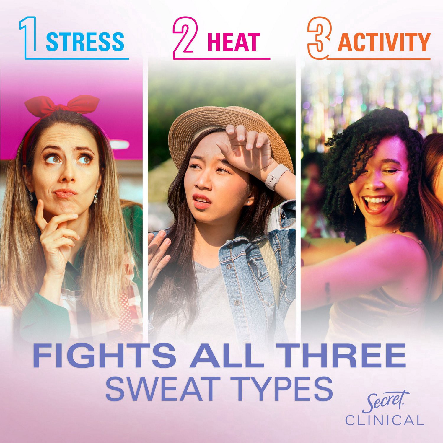 slide 2 of 11, Secret Clinical Strength 72-Hour Clear Gel Antiperspirant & Deodorant Stick, Wicked Couldn't Be Lovelier, 2.6 Oz, 2.6 oz