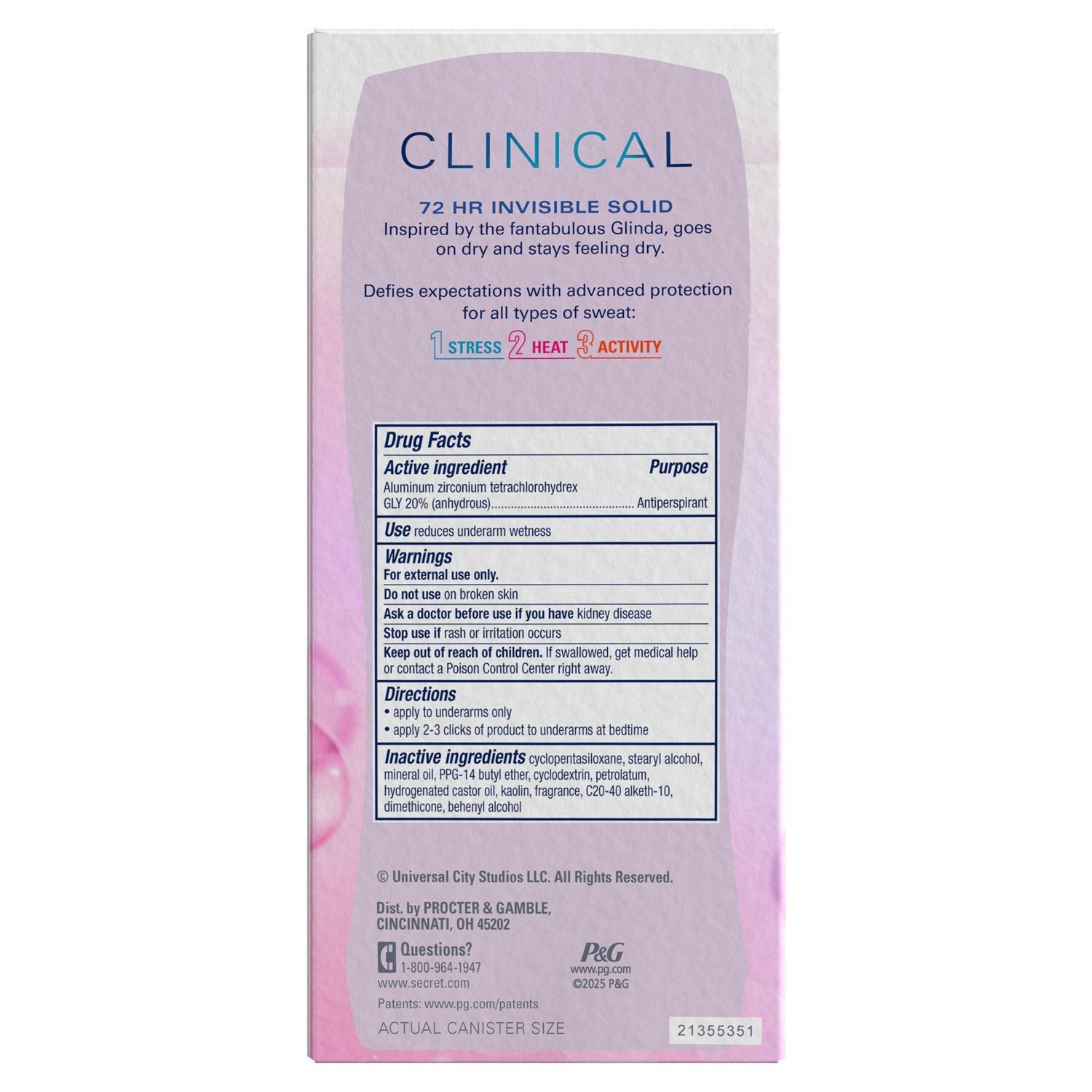 slide 3 of 11, Secret Clinical Strength 72-Hour Clear Gel Antiperspirant & Deodorant Stick, Wicked Couldn't Be Lovelier, 2.6 Oz, 2.6 oz