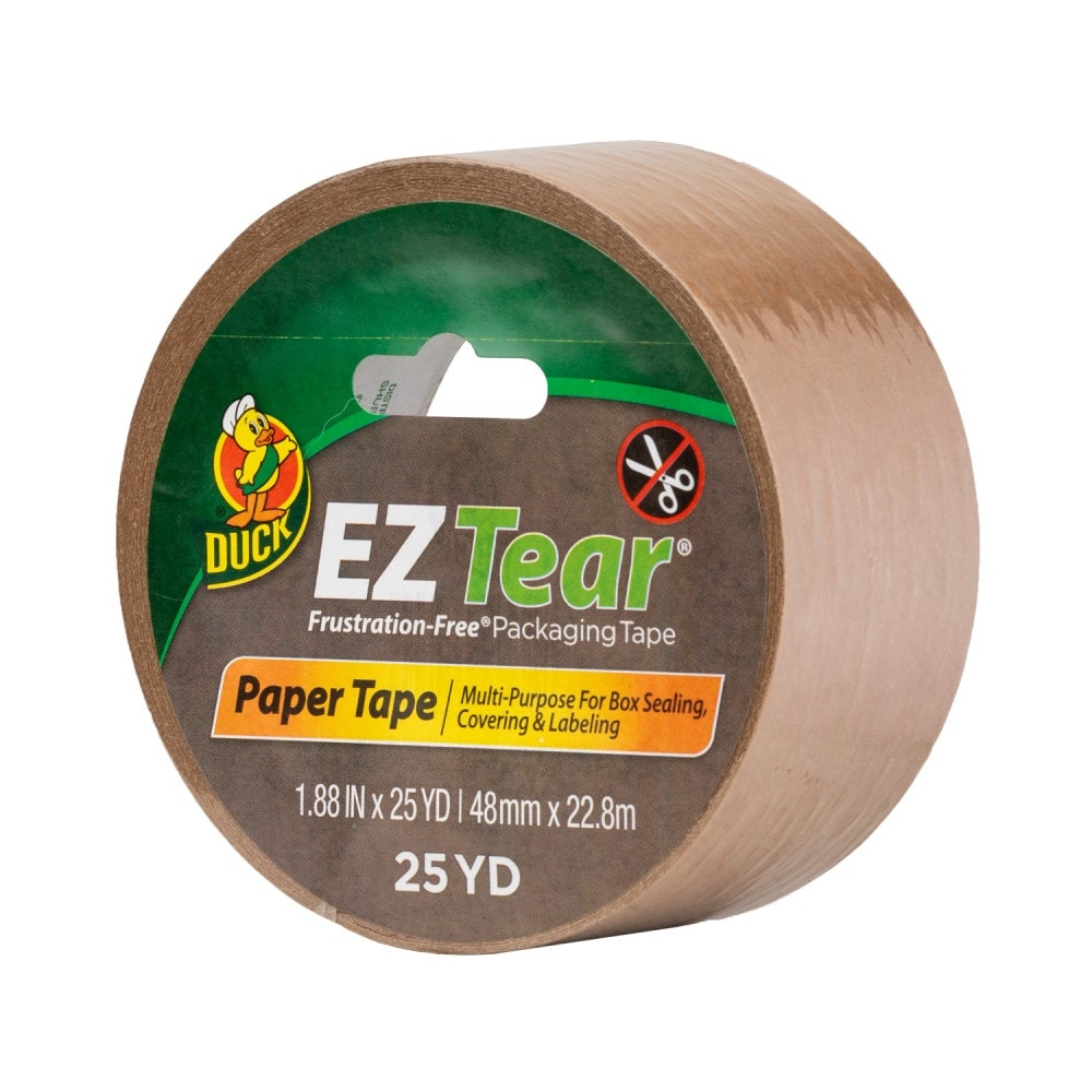 slide 1 of 1, Duck Brand EZ Tear Paper Tape - Tan, 25 yd