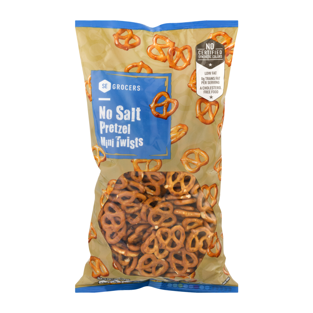 slide 1 of 1, SE Grocers Pretzel Mini Twists No Salt, 16 oz