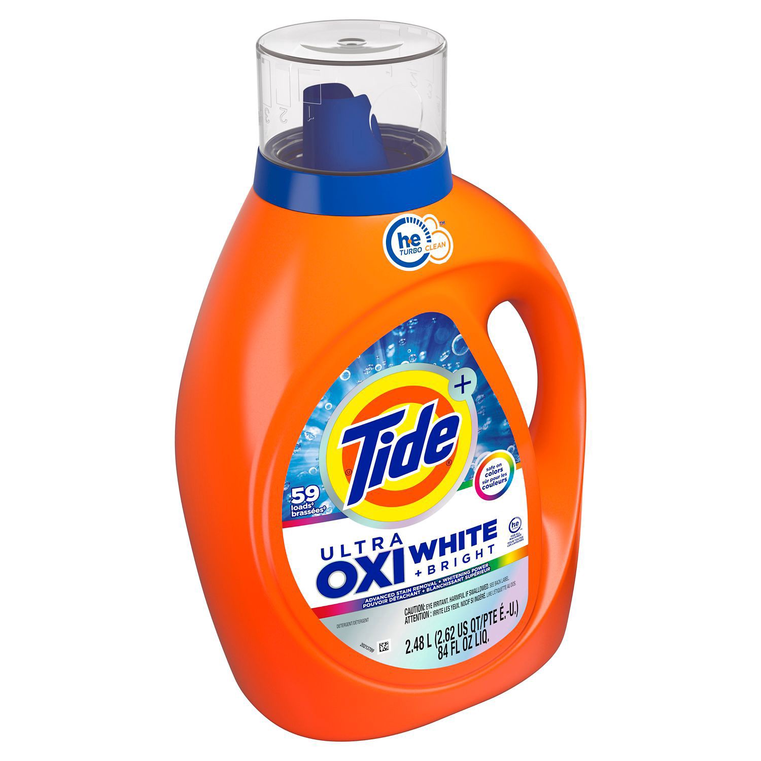 slide 11 of 11, Tide Ultra Oxi White + Bright Liquid Laundry Detergent, Original Scent, 59 Loads, 84 Oz, 84 oz