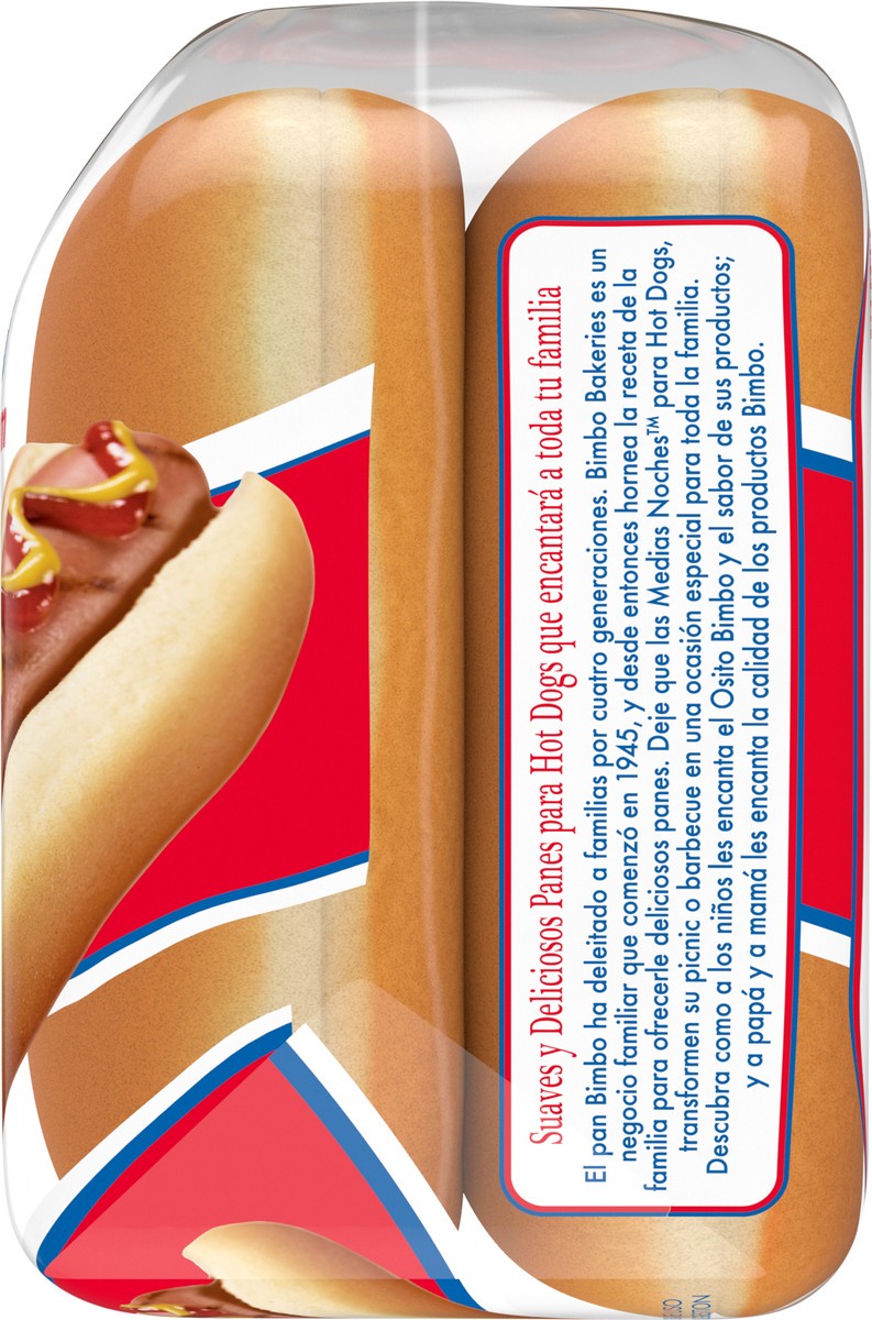 slide 8 of 9, Bimbo Bimbollos Medias Noches Hot Dog Buns, 8 count, 14 oz, 8 ct