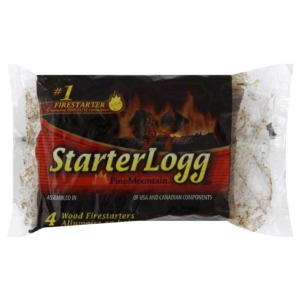 slide 1 of 2, Pine Mountain Starterlogg Fire Starter, 4 ct