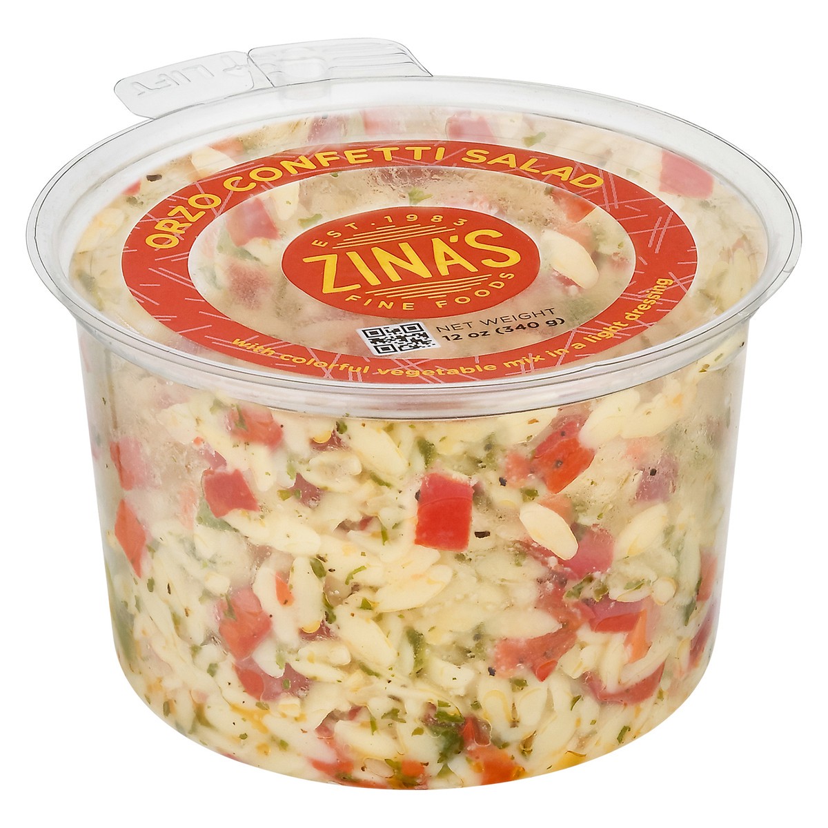 slide 2 of 9, Zina's Orzo Confetti Salad 12 oz, 12 oz