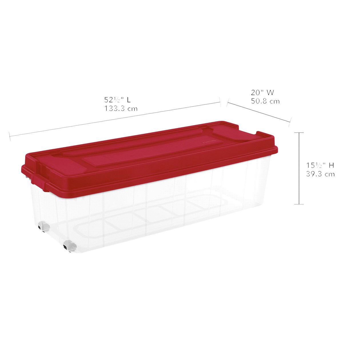 slide 10 of 13, Sterilite Tree Box Rocket Red, 1 ct