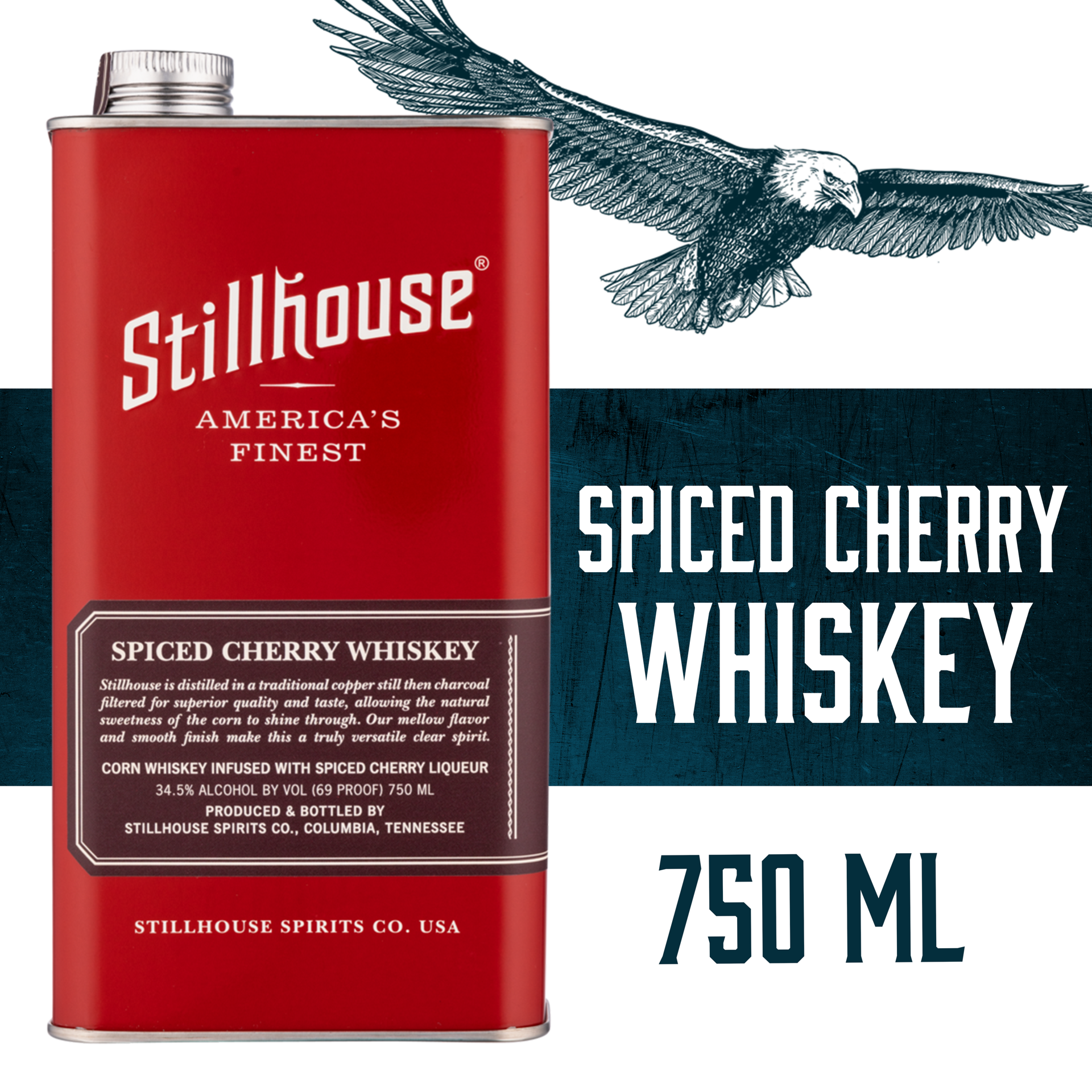 slide 3 of 5, Stillhouse Spiced Cherry Whiskey 34.5% 75Cl/750Ml, 750 ml