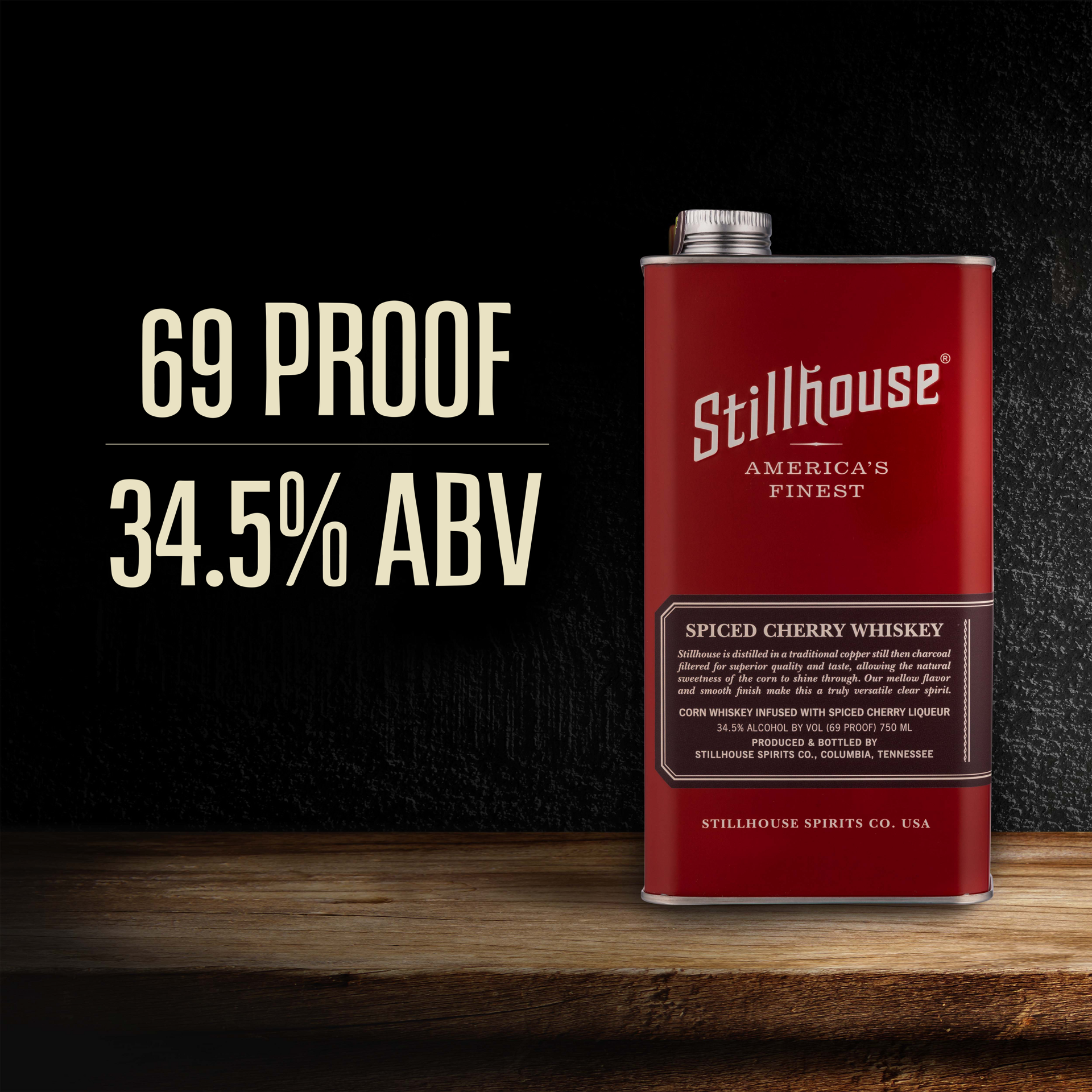 slide 4 of 5, Stillhouse Spiced Cherry Whiskey 34.5% 75Cl/750Ml, 750 ml