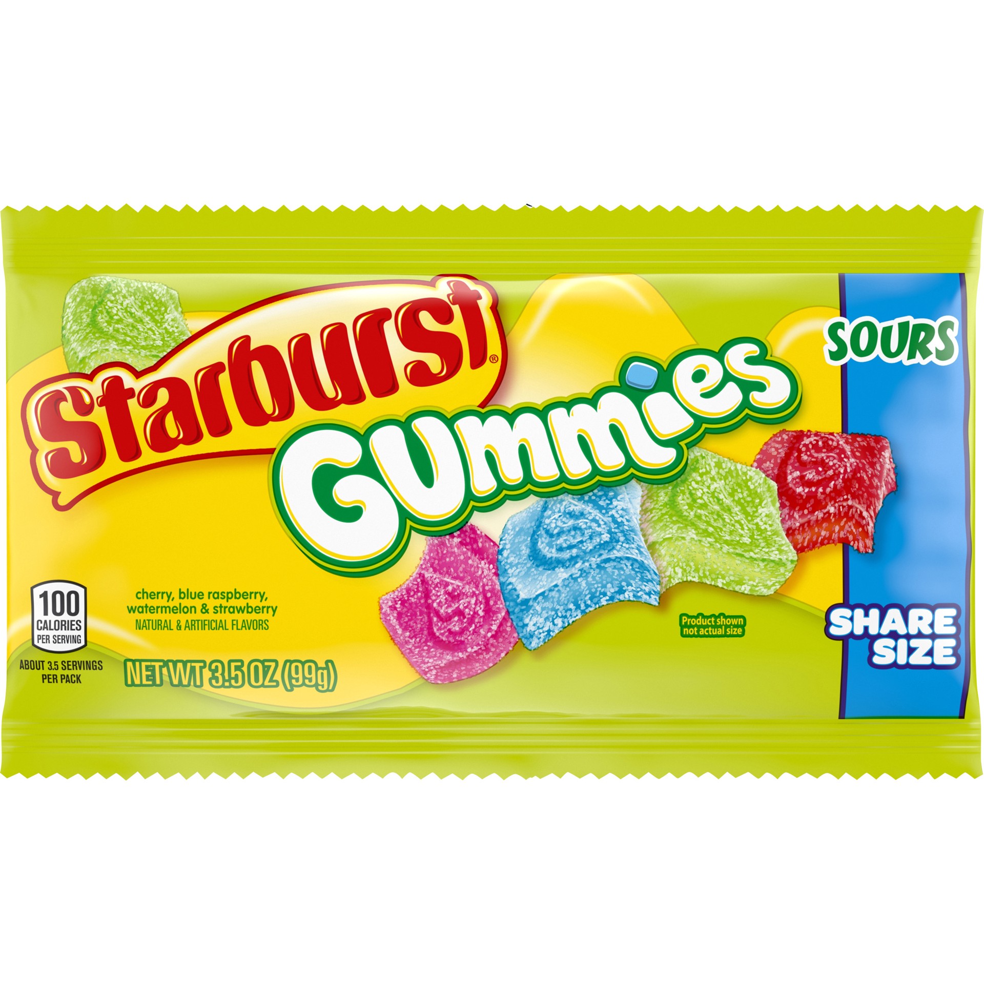 slide 1 of 6, STARBURST Sour Gummy Candy, Share Size, 3.5 oz Bag, 3.5 oz