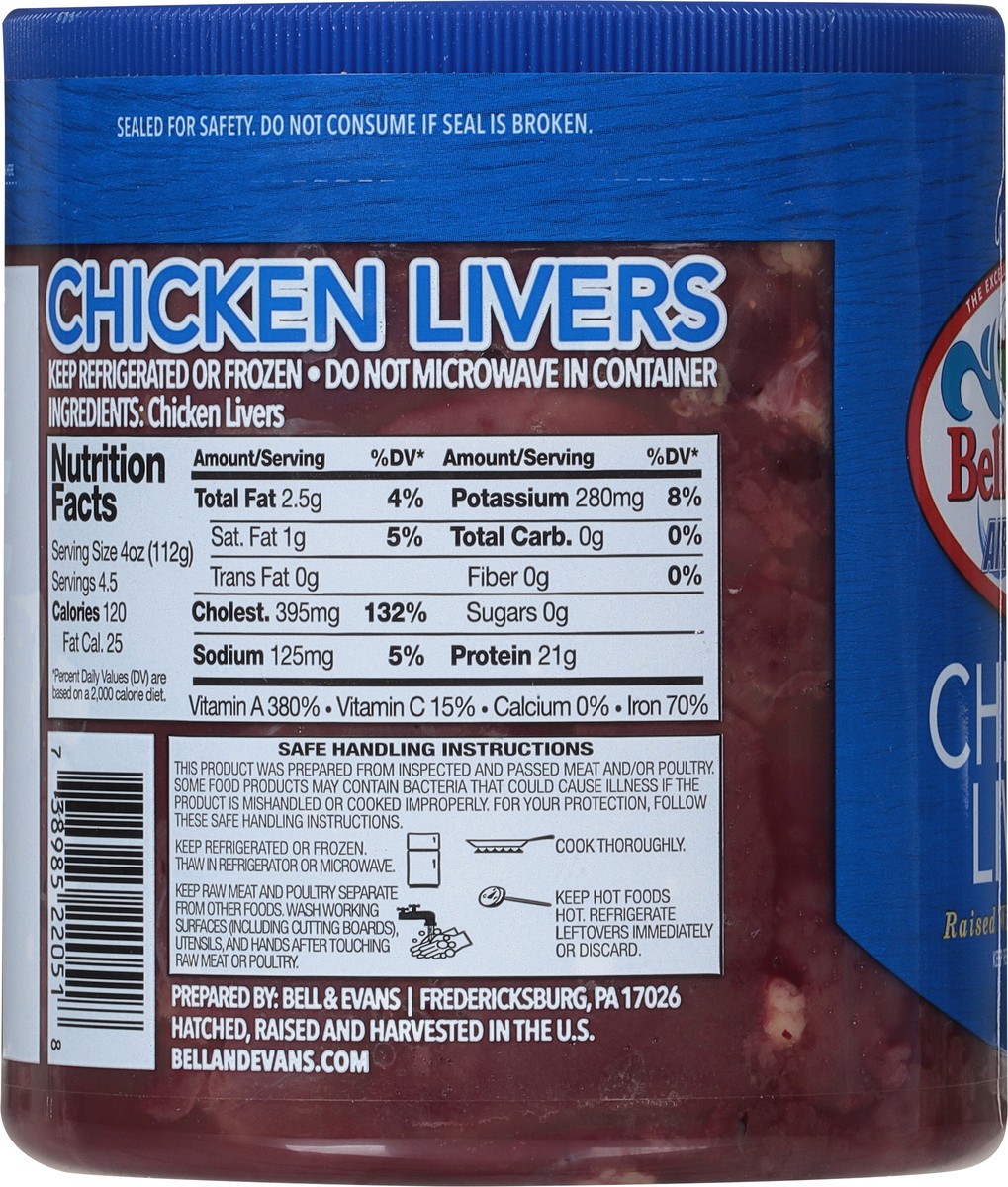 slide 4 of 11, Bell & Evans Air Chilled Chicken Livers, 18 oz