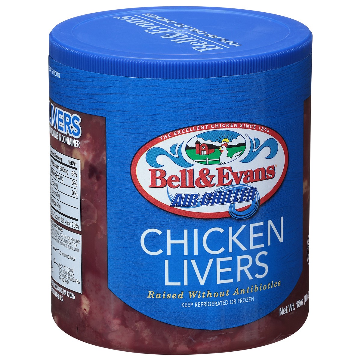 slide 7 of 11, Bell & Evans Air Chilled Chicken Livers, 18 oz