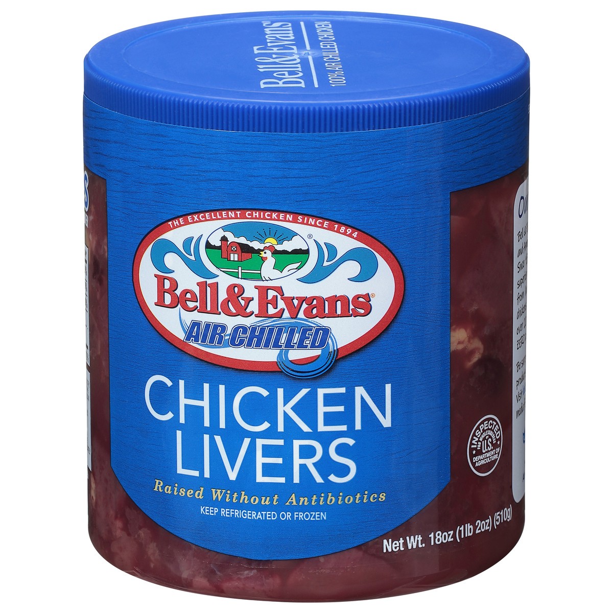 slide 6 of 11, Bell & Evans Air Chilled Chicken Livers, 18 oz