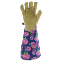 slide 2 of 9, Miracle-Gro Rose Pruning Leather Palm Glove, MED