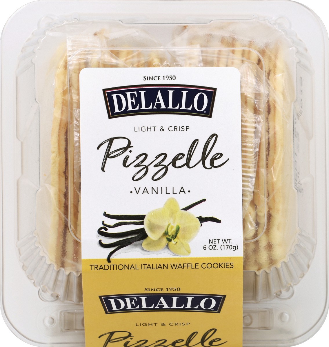 slide 2 of 4, DeLallo Cookie Pizelle Vanilla, 6 oz