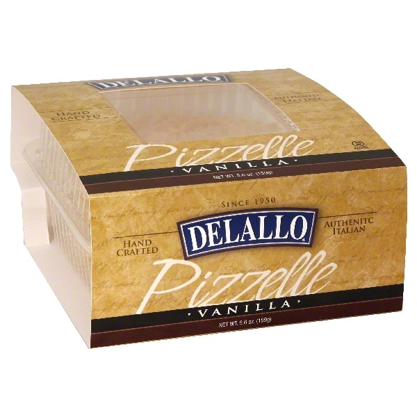 slide 1 of 1, DeLallo Vanilla Pizzelle, 6 oz