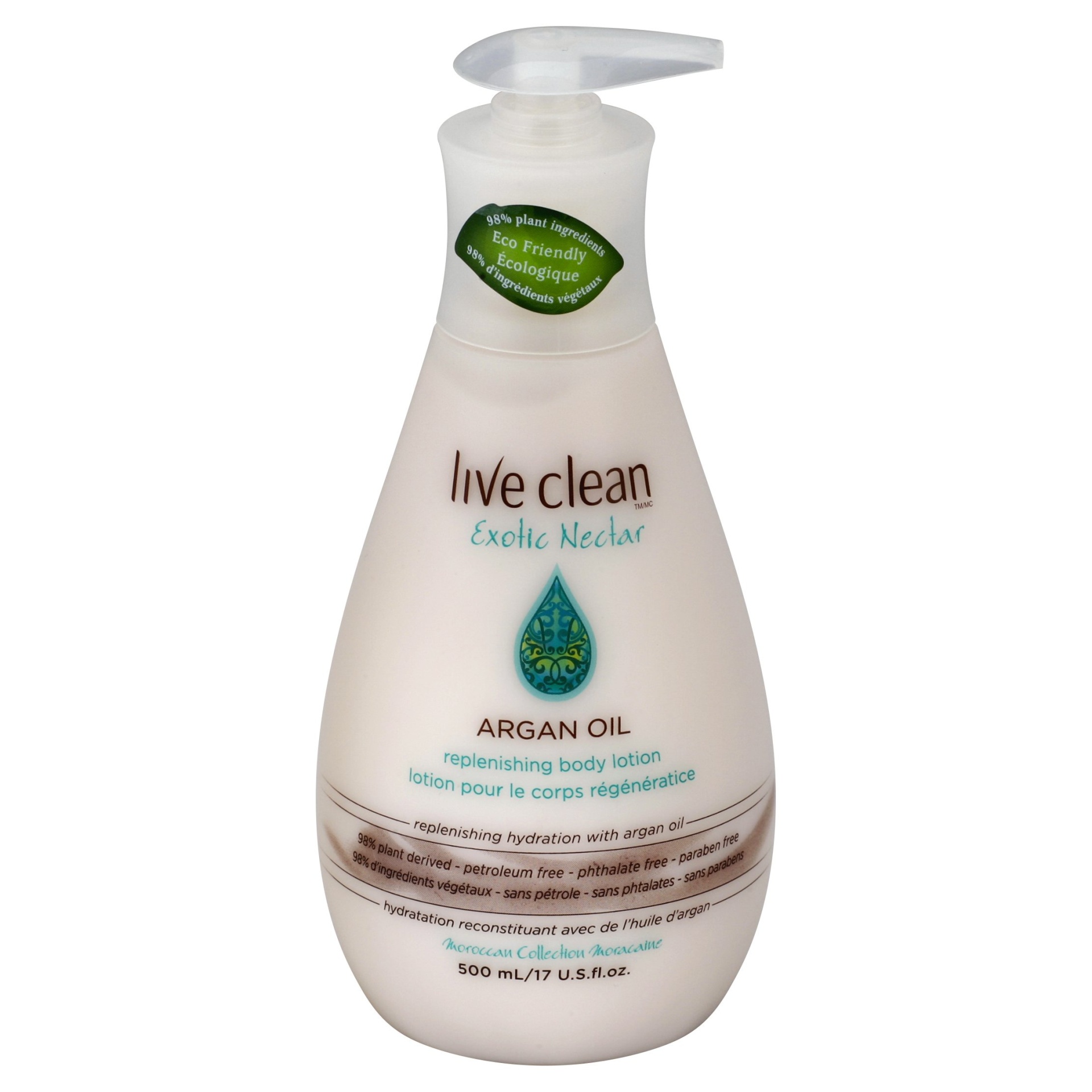 slide 1 of 1, Live Clean Argan Oil Body Lotion, 17 fl oz