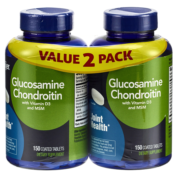 slide 1 of 1, Meijer Glucosamine Chondroitin With Vitamin D3 & MSM, 2 pk; 150 ct