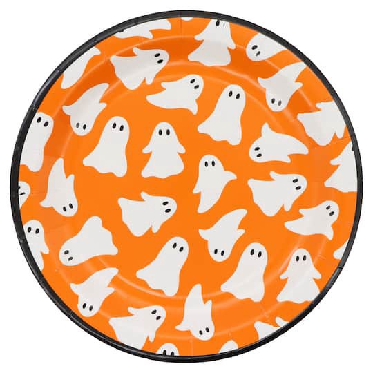 slide 1 of 2, 9" Ghost Paper Plates, 12ct. By Celebrate It, 12 ct