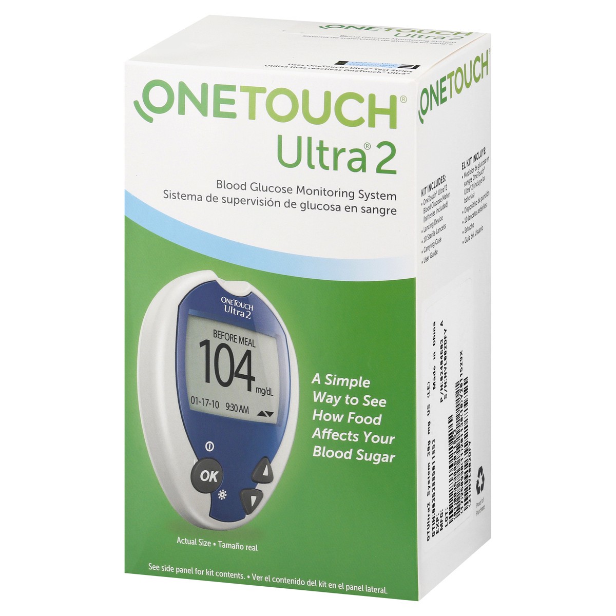 slide 4 of 9, OneTouch OTUltra2 System 30g mg US (LM), 1 ct